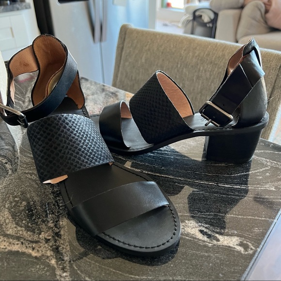 Madewell double Strap block heel Sandal - Picture 3 of 5